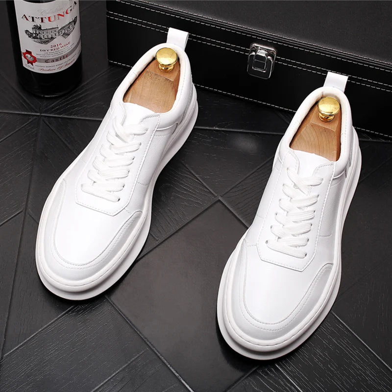 British Luxury Leather Sneakers
