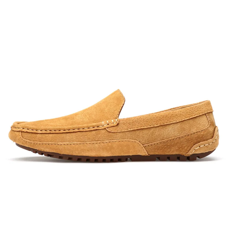 Suede Handmade Driving Loafers