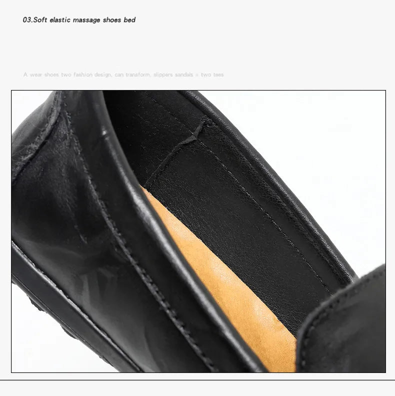 Italian Leather Casual Loafers