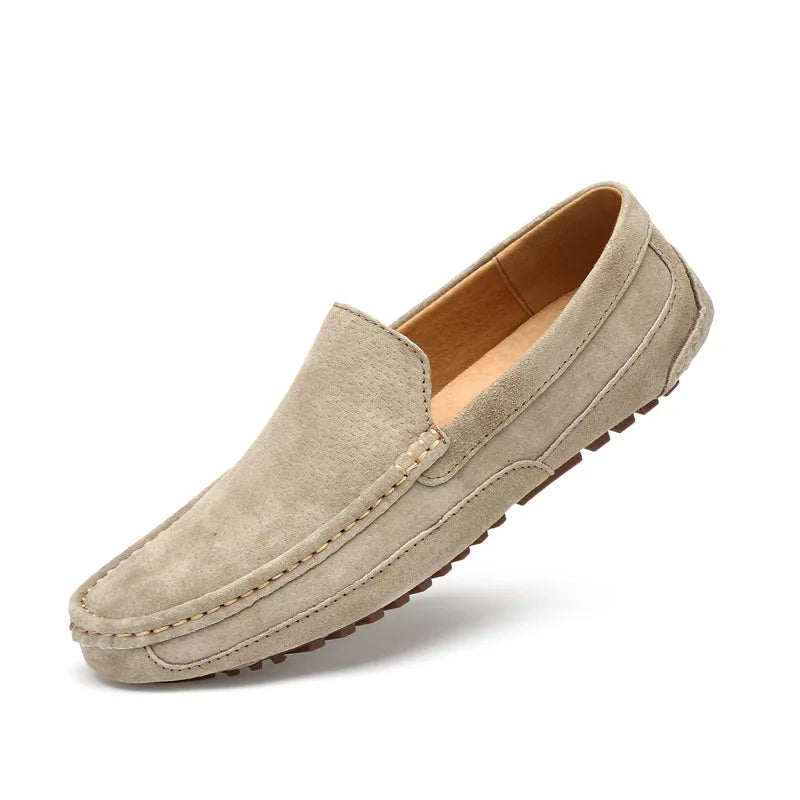 Suede Handmade Driving Loafers