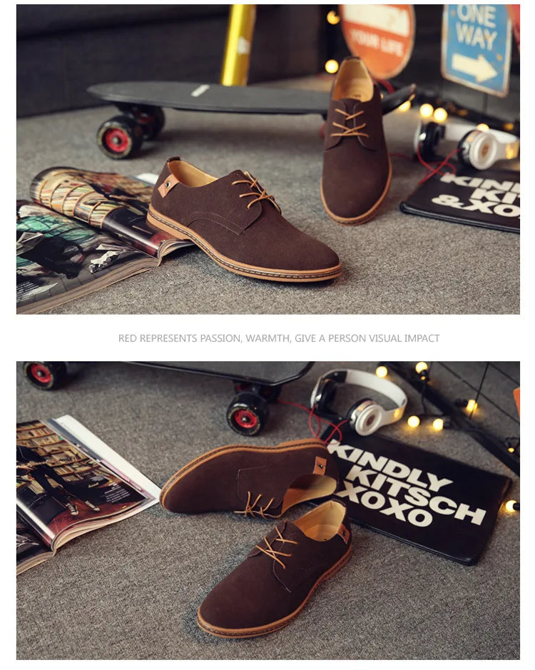 Luxury Suede Oxford Dress Shoes