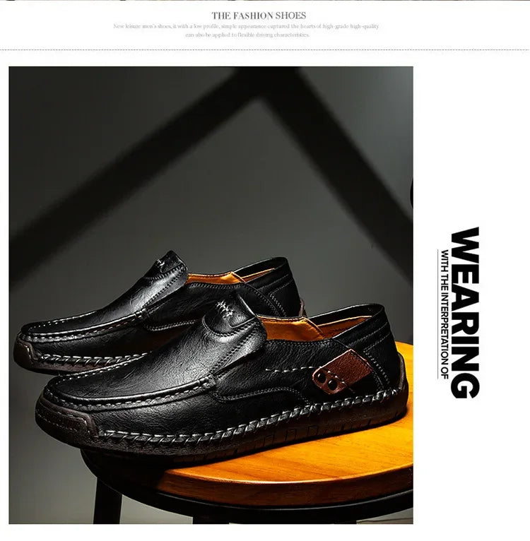 Italian Leather Driving Loafers