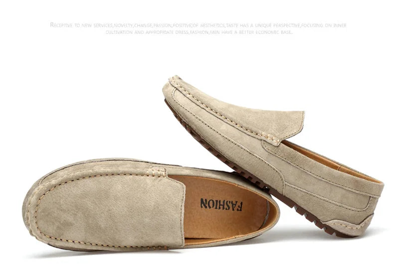 Suede Handmade Driving Loafers