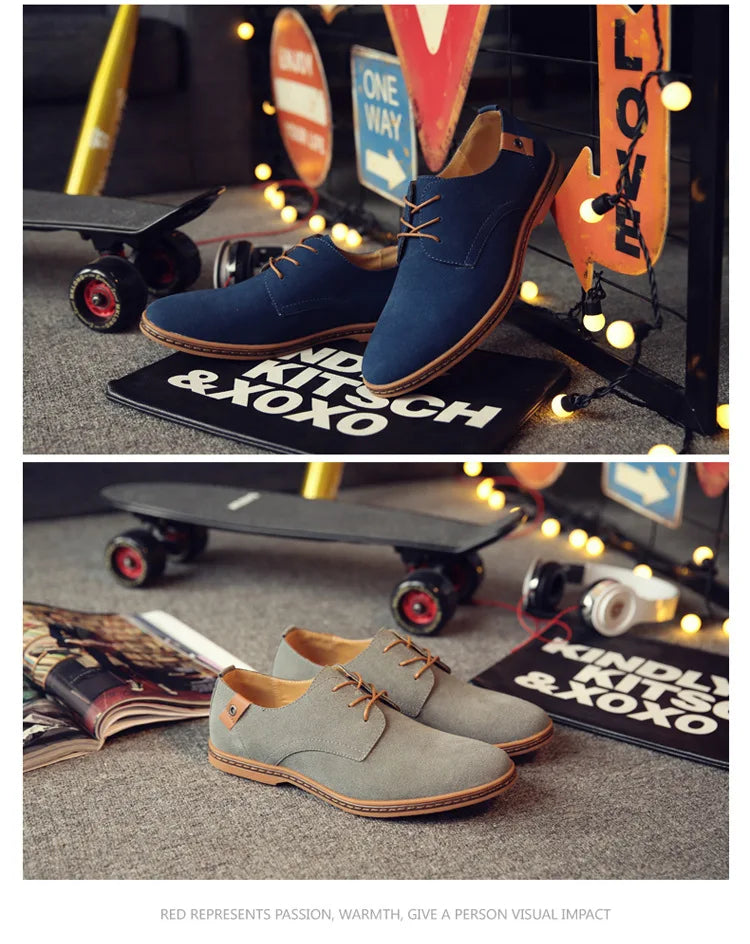 Luxury Suede Oxford Dress Shoes