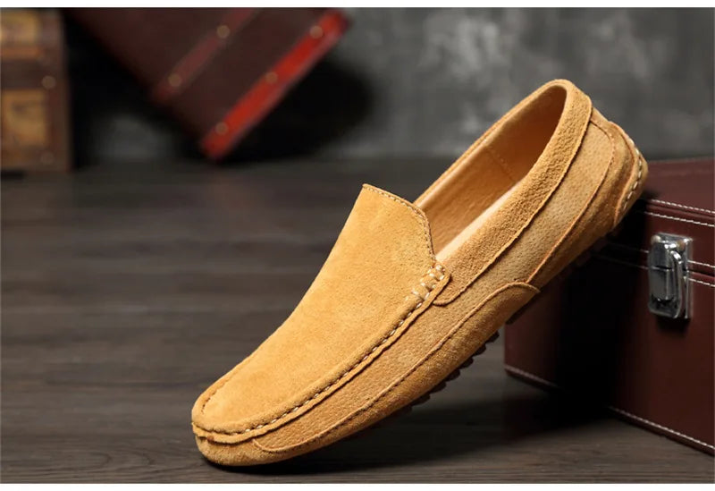 Suede Handmade Driving Loafers