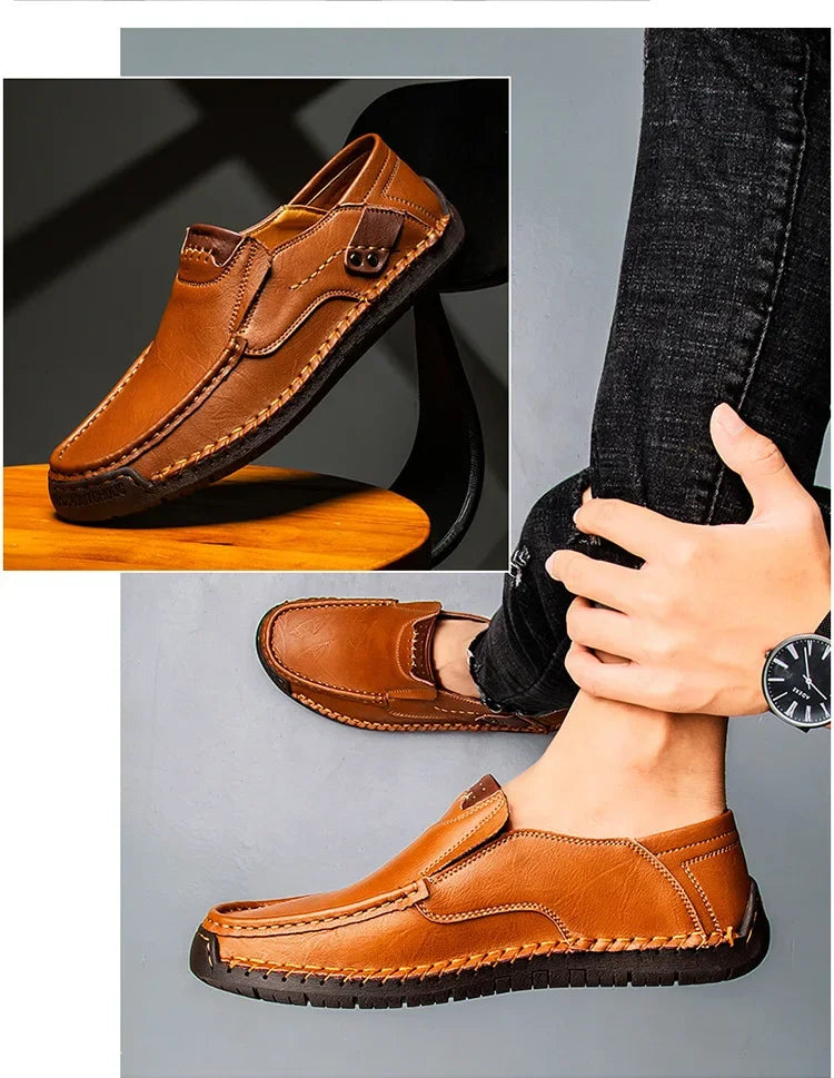 Italian Leather Driving Loafers