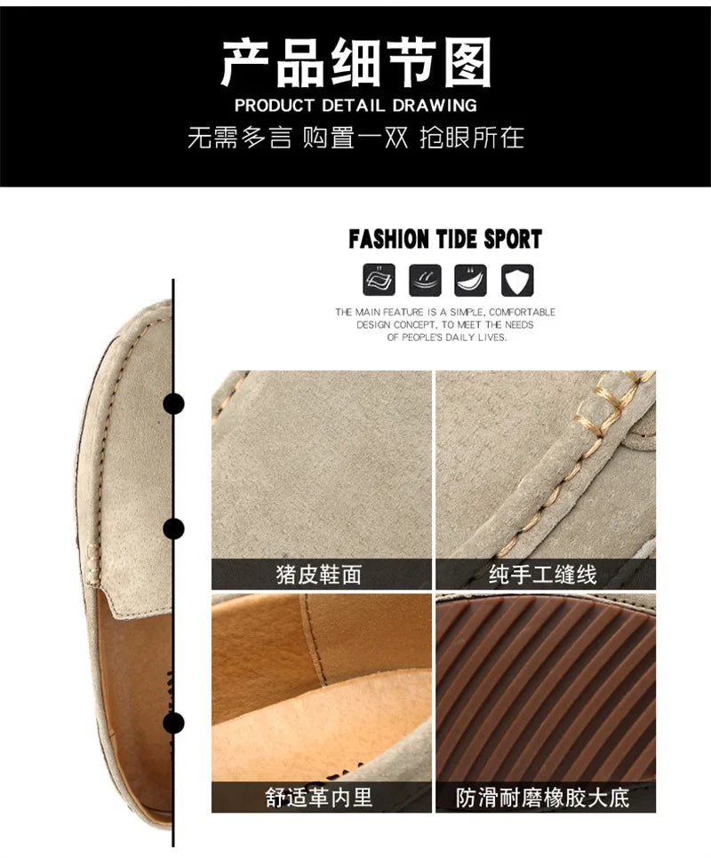 Suede Handmade Driving Loafers