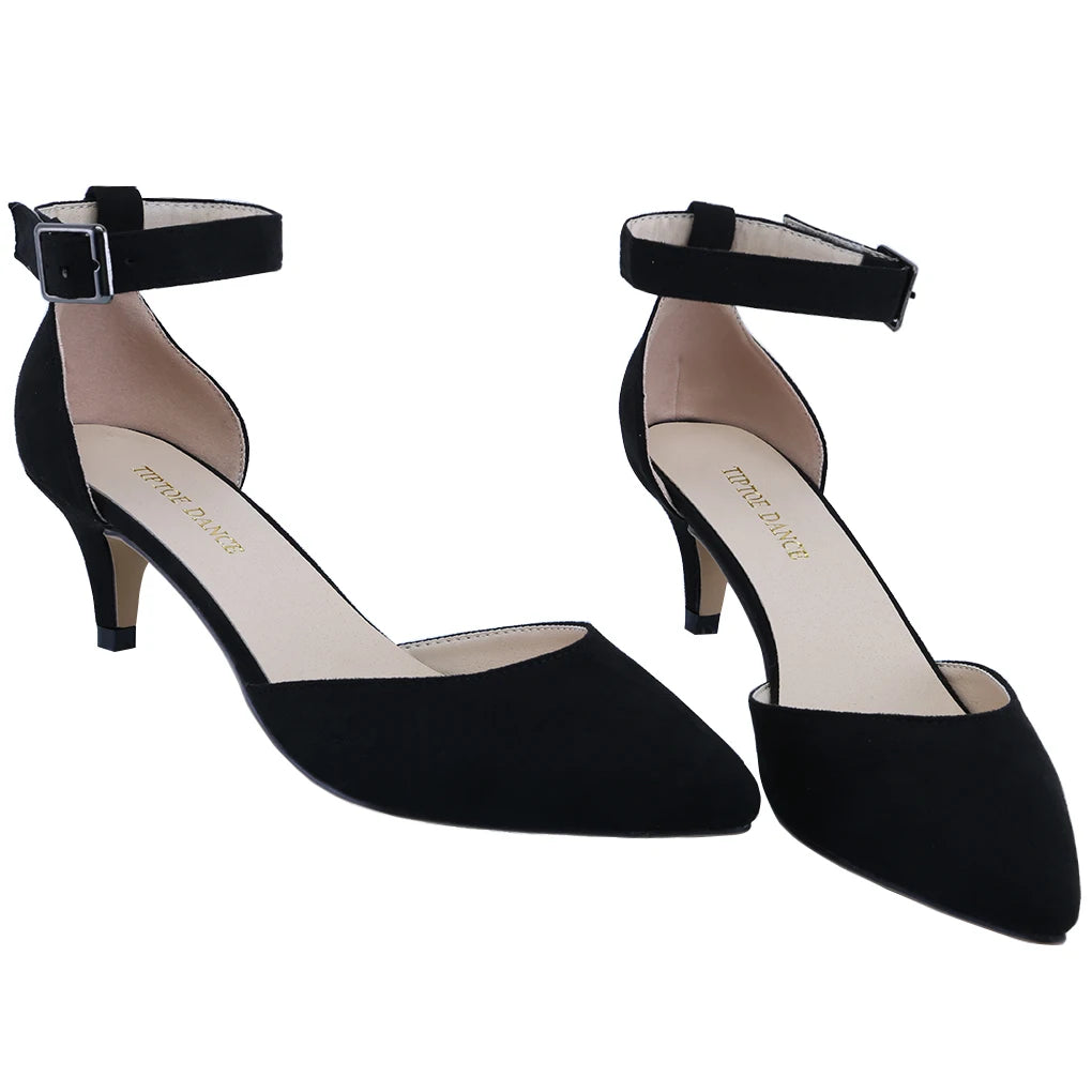Women Sandals Sexy Pumps 2026 New Summer Ladies Suede 5cm Thin High Heels Party Wedding Shoes Open Toe Ankle Straps Sandal