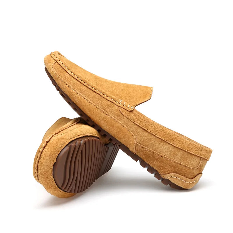Suede Handmade Driving Loafers