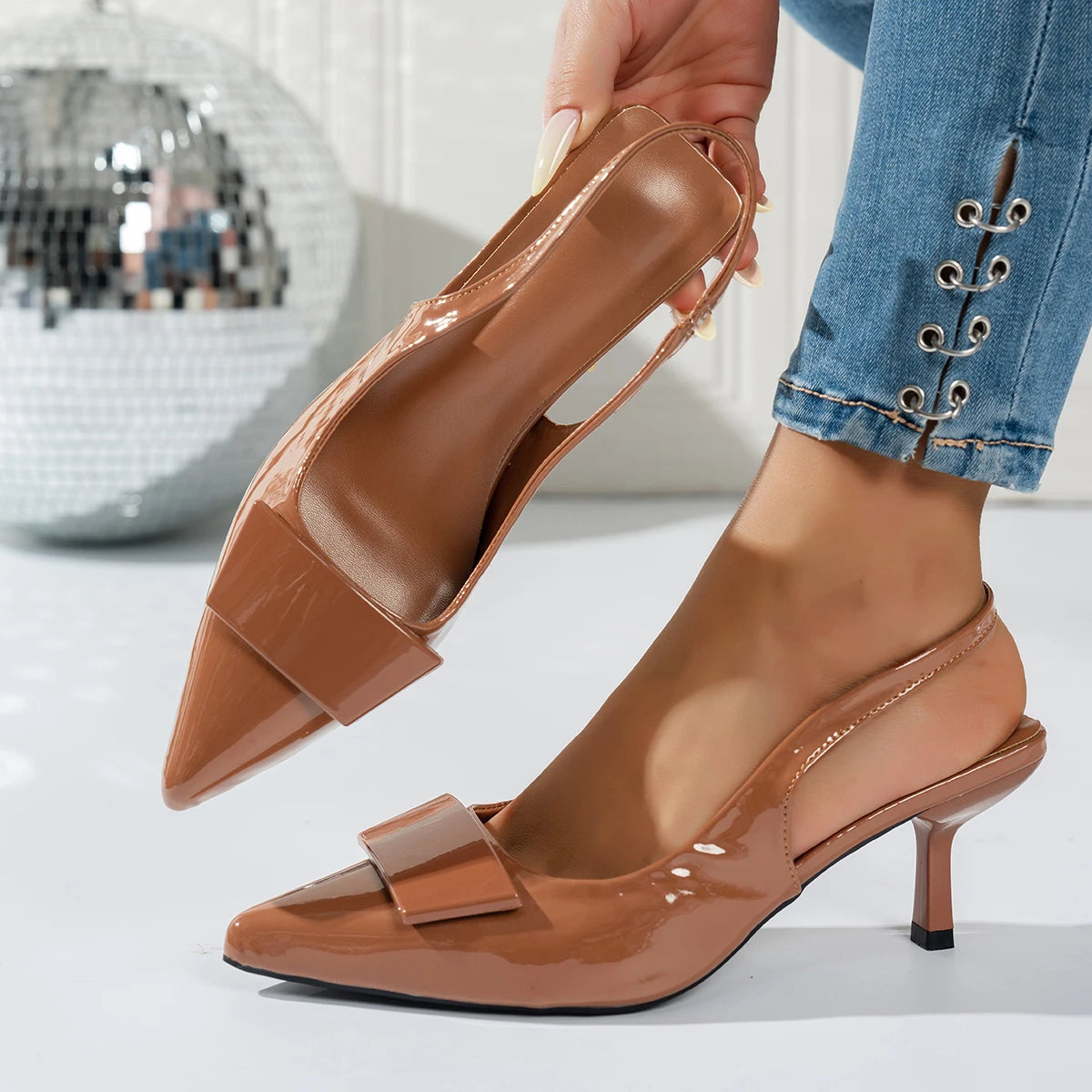 2026 New Style Women's Sandals - Fashion Buckles - Elegant Pointed-Toe High Heels for Summer - Formal Wear  Open Toe High Heels