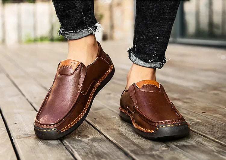 Italian Leather Driving Loafers