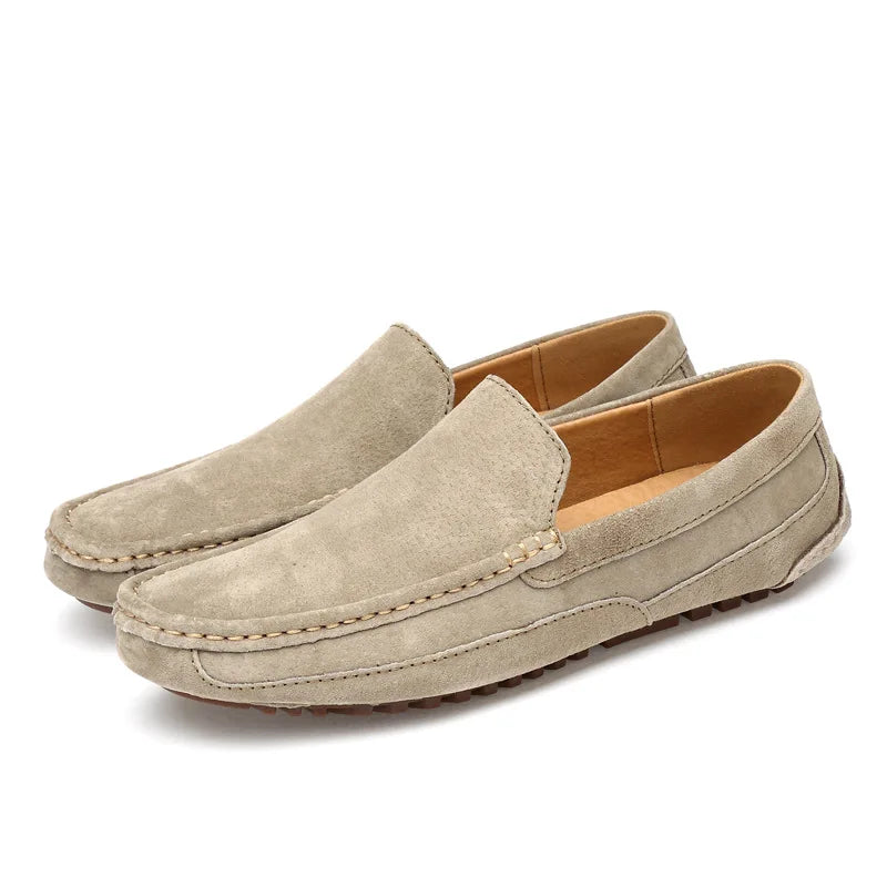 Suede Handmade Driving Loafers