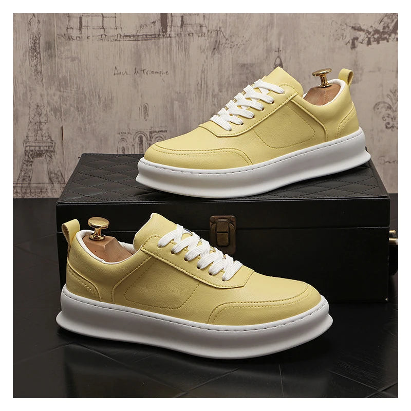 British Luxury Leather Sneakers