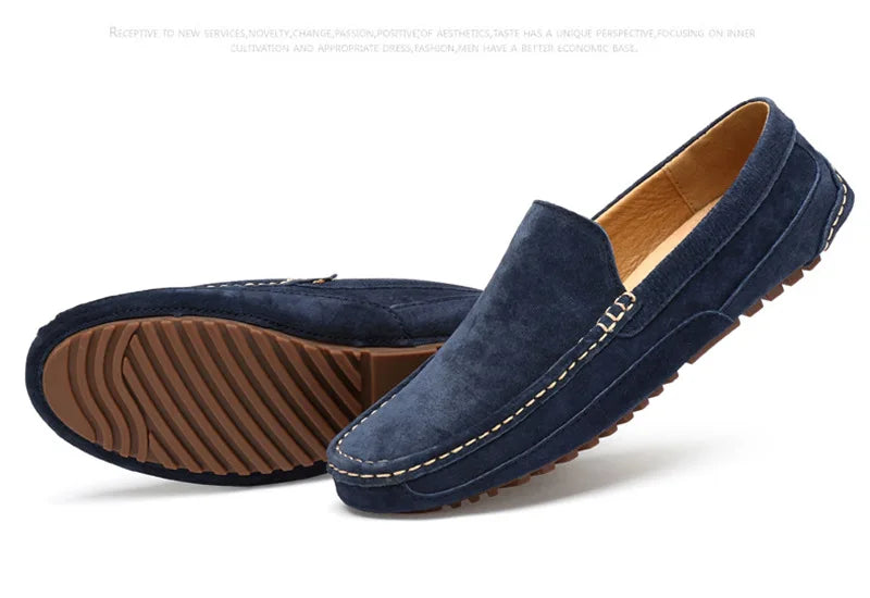 Suede Handmade Driving Loafers