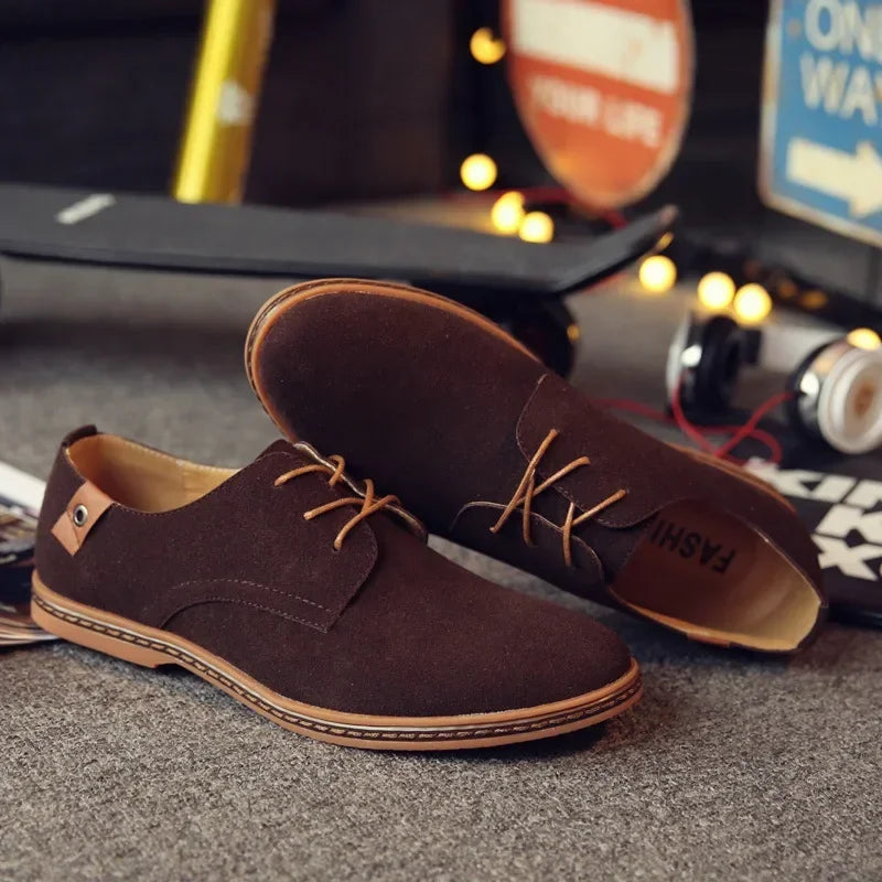 Luxury Suede Oxford Dress Shoes