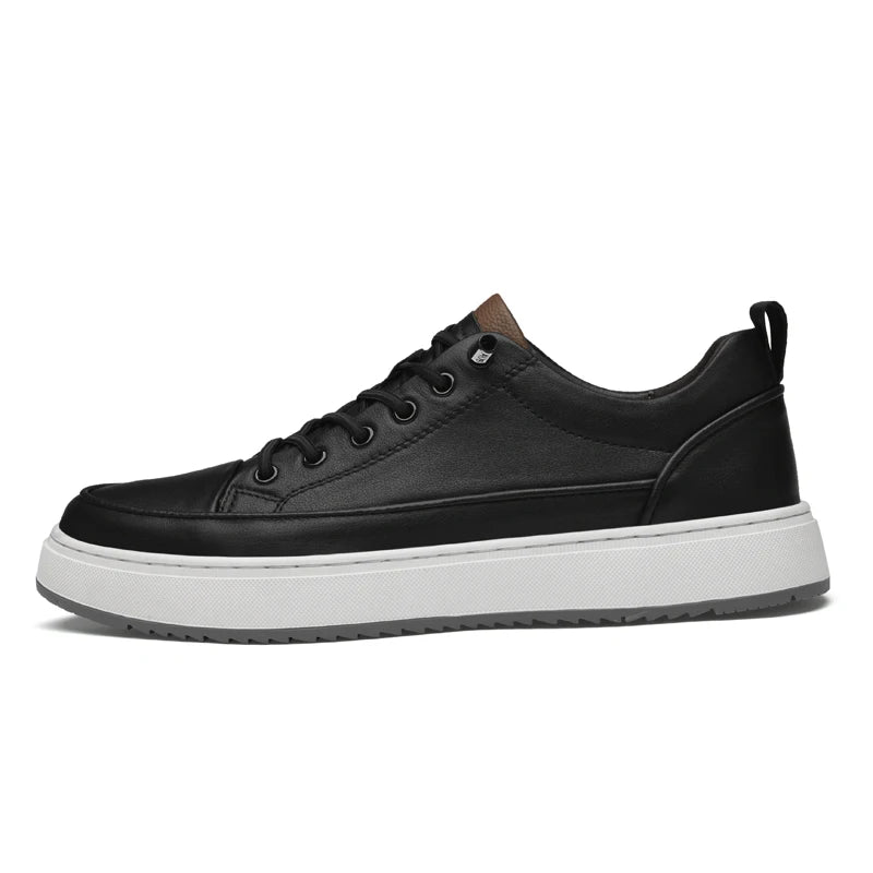 Classic White Leather Business Shoes