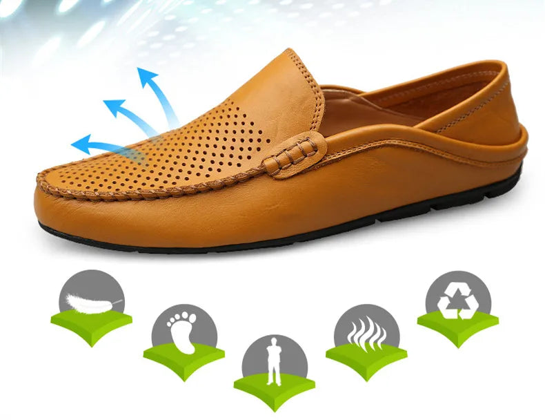 Lightweight Leather Driving Shoes