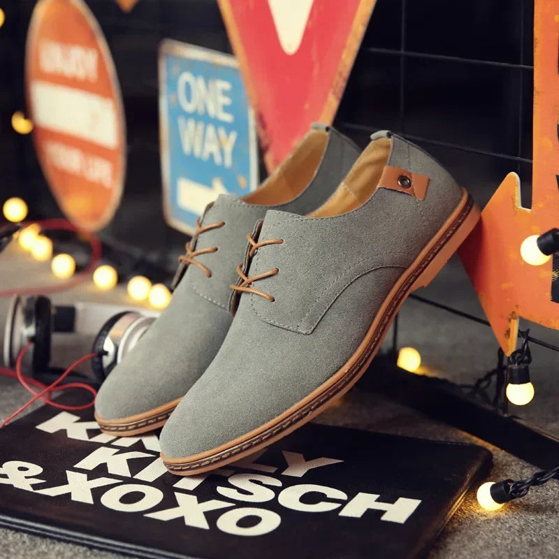 Luxury Suede Oxford Dress Shoes
