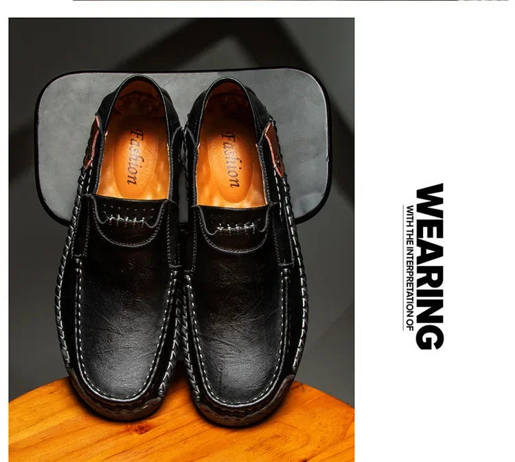 Italian Leather Driving Loafers