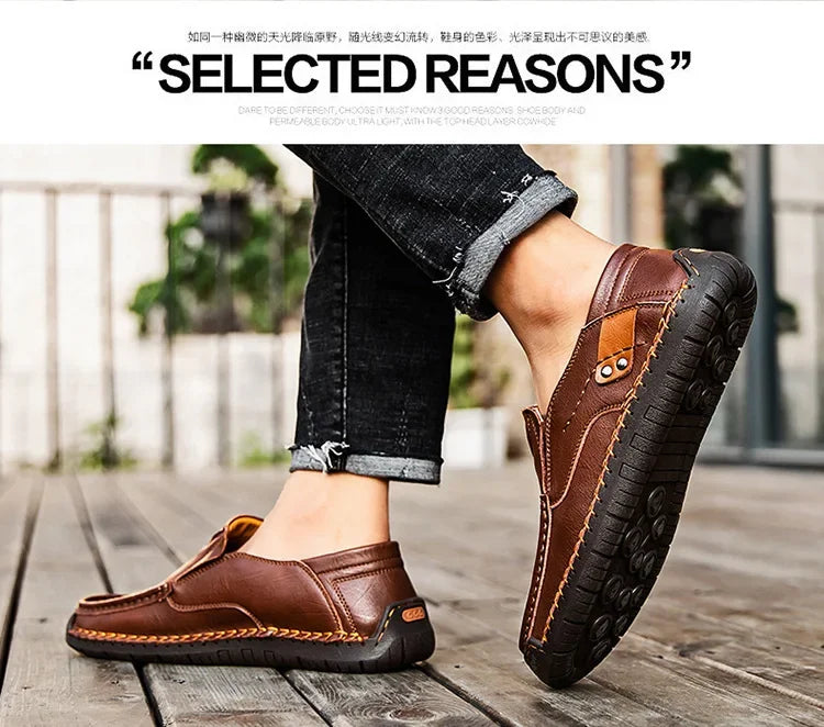 Italian Leather Driving Loafers