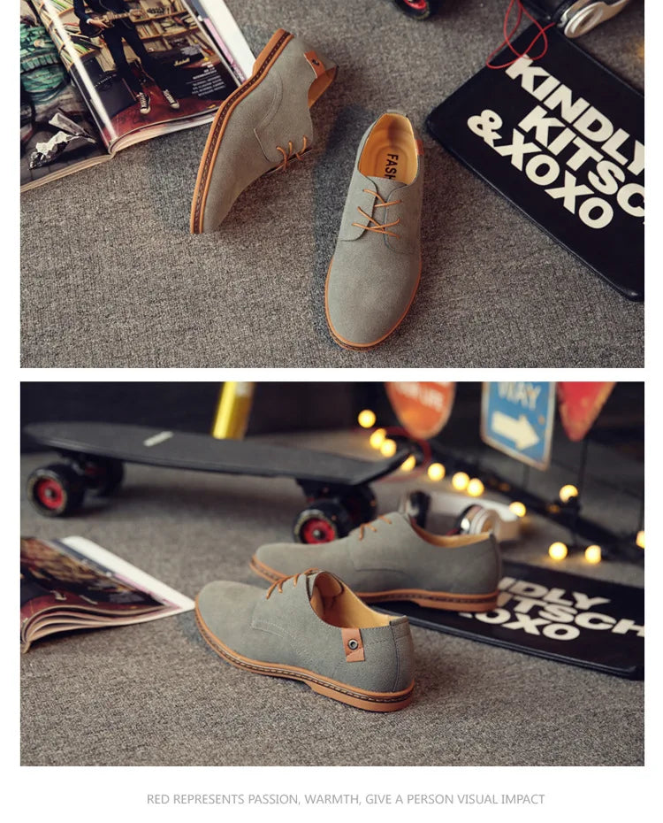 Luxury Suede Oxford Dress Shoes