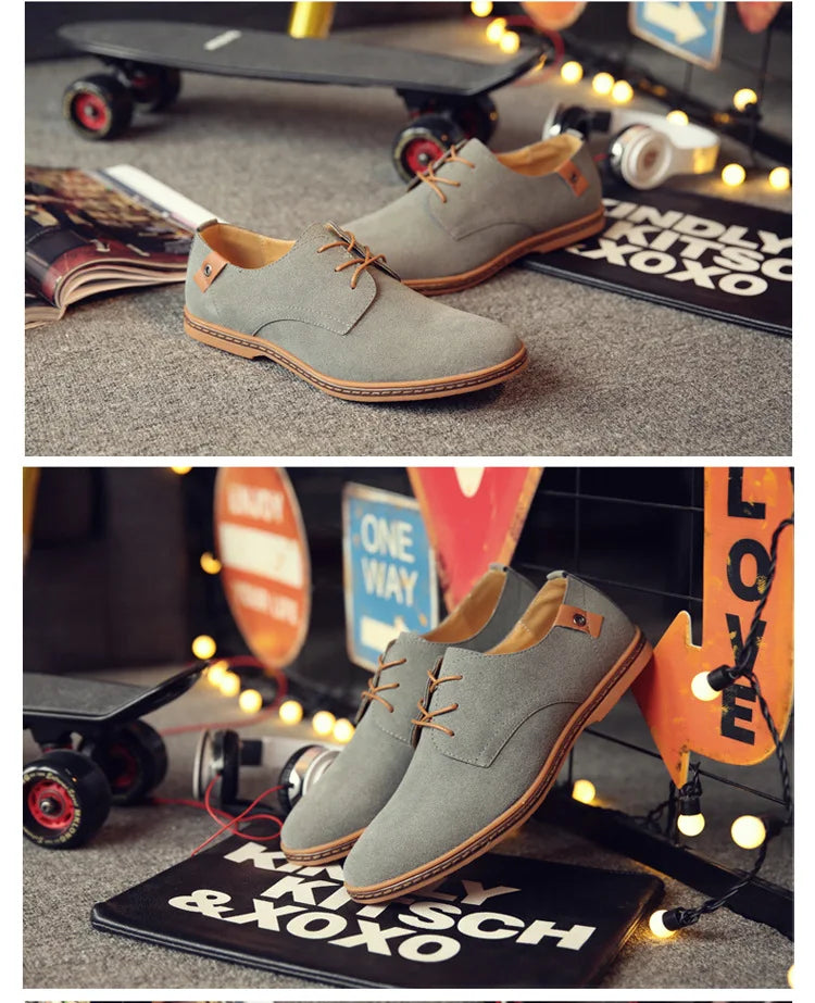 Luxury Suede Oxford Dress Shoes