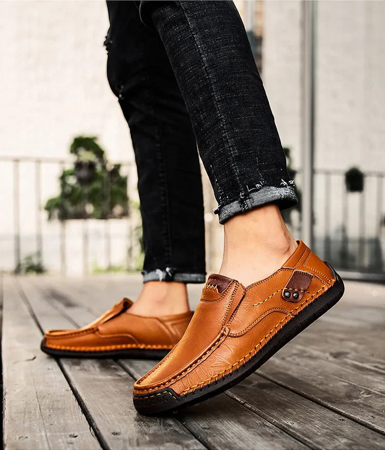 Italian Leather Driving Loafers
