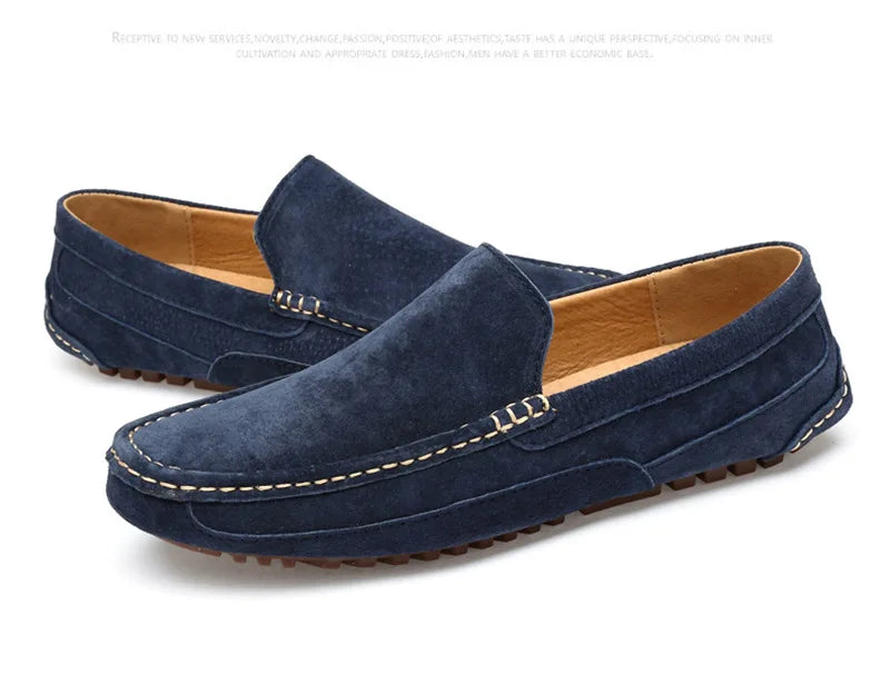 Suede Handmade Driving Loafers