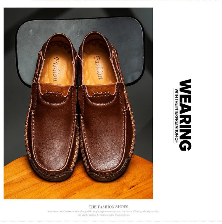 Italian Leather Driving Loafers