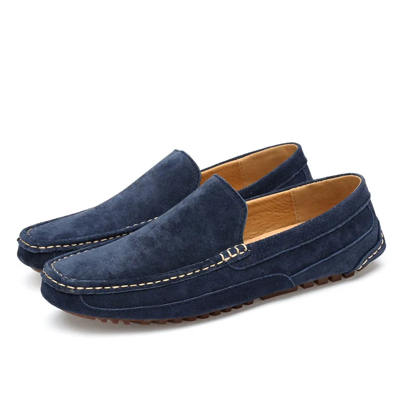 Suede Handmade Driving Loafers
