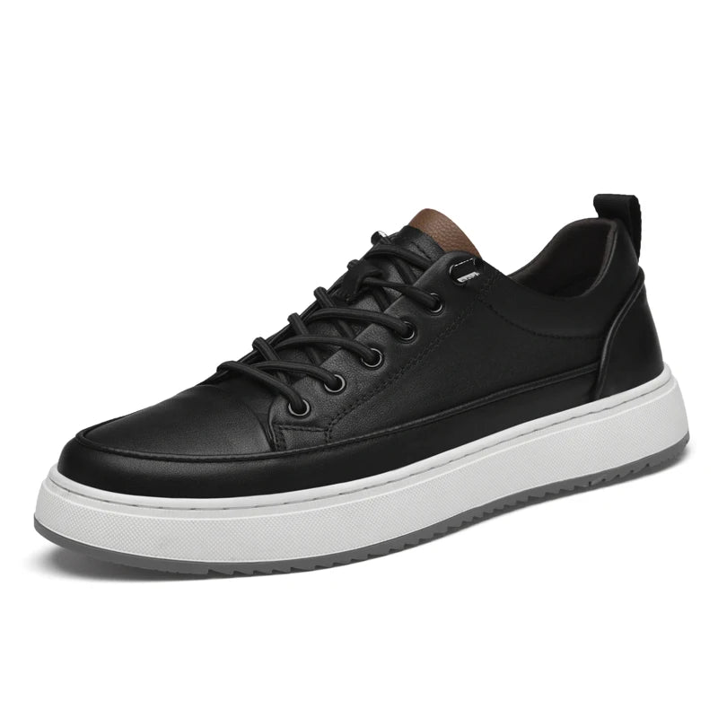 Classic White Leather Business Shoes