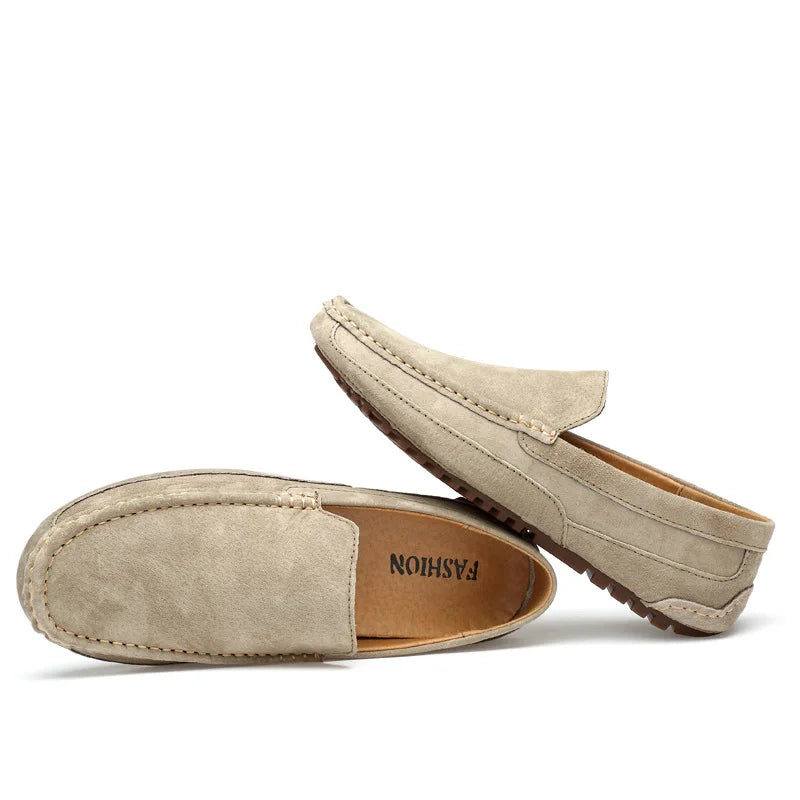 Suede Handmade Driving Loafers