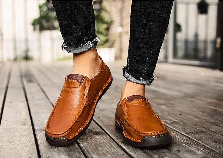 Italian Leather Driving Loafers