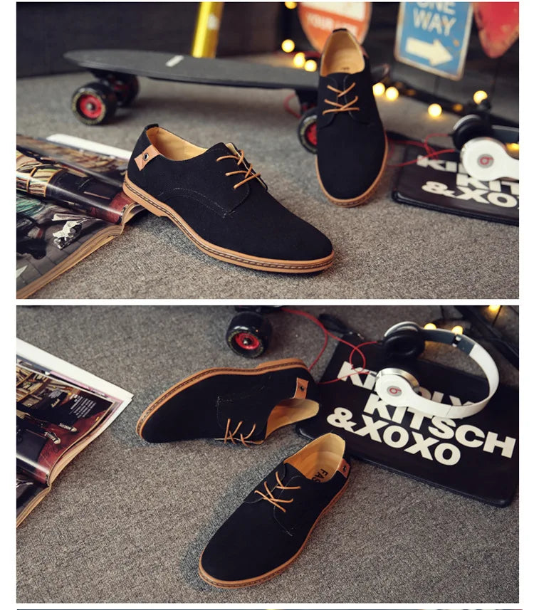 Luxury Suede Oxford Dress Shoes