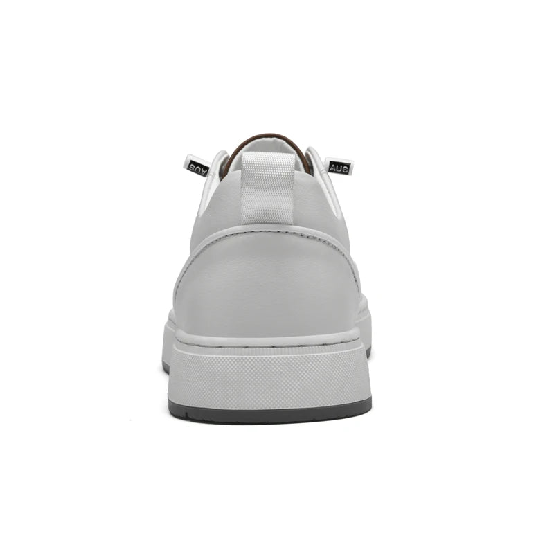 Classic White Leather Business Shoes