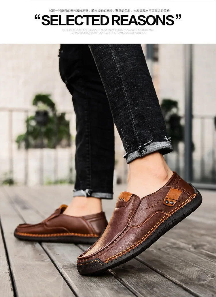 Italian Leather Driving Loafers