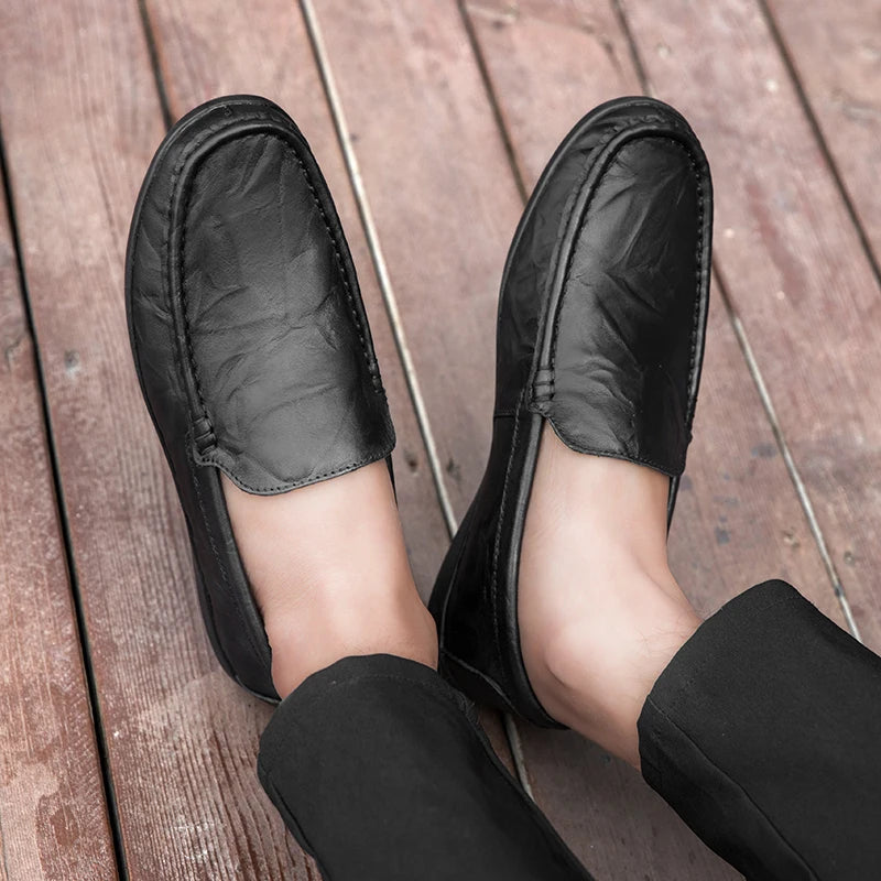 Italian Leather Casual Loafers