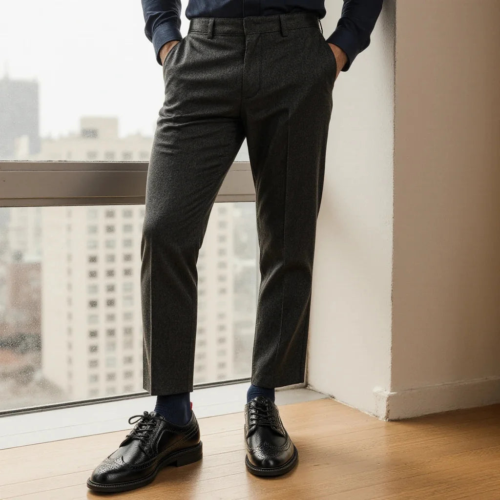 Classic Brogue Leather Dress Shoes