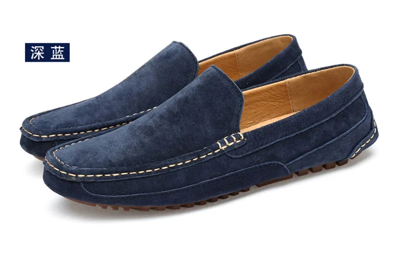 Suede Handmade Driving Loafers