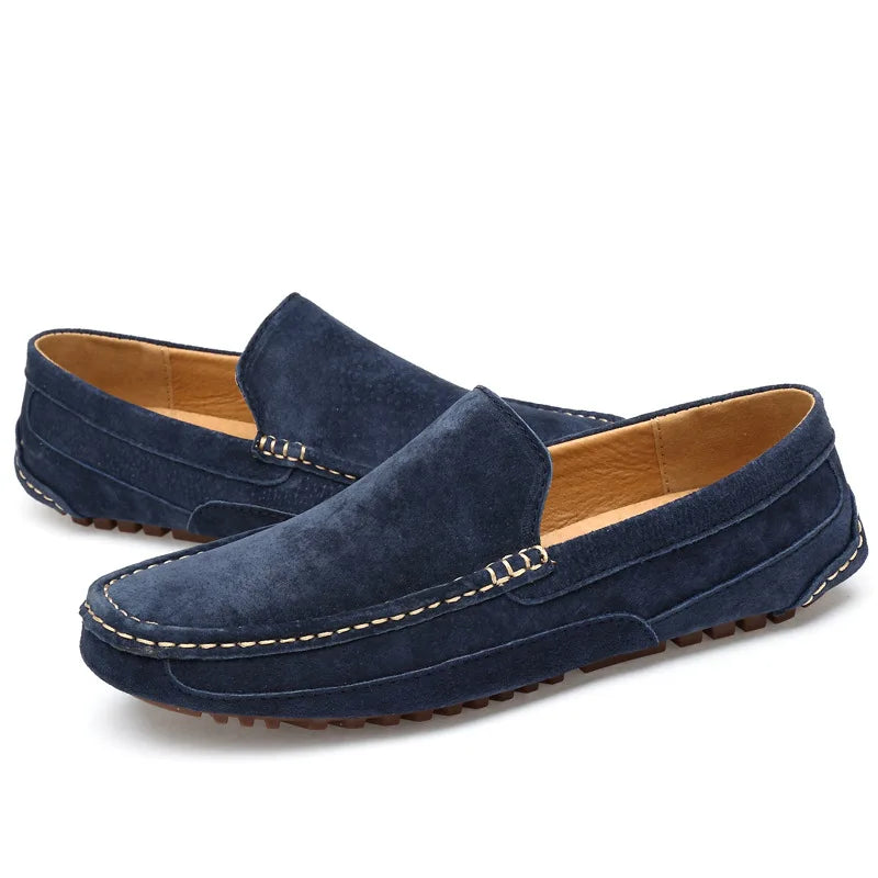 Suede Handmade Driving Loafers