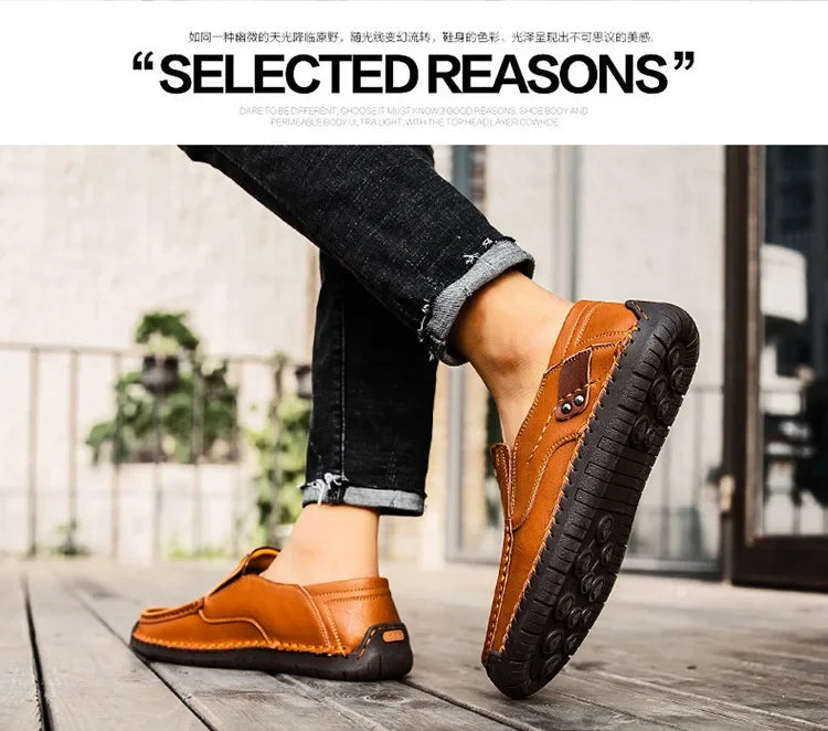Italian Leather Driving Loafers