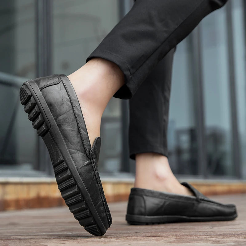 Italian Leather Casual Loafers