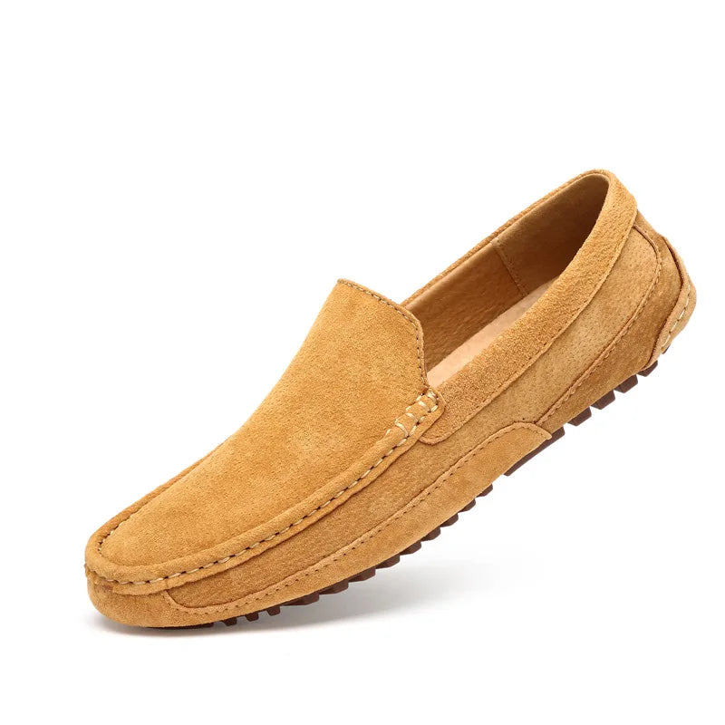 Suede Handmade Driving Loafers