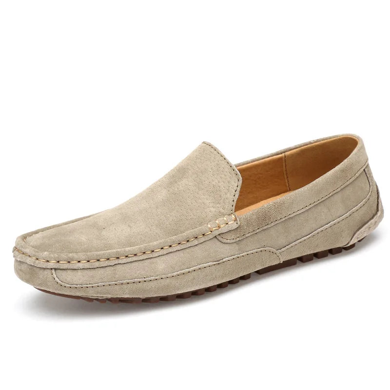 Suede Handmade Driving Loafers