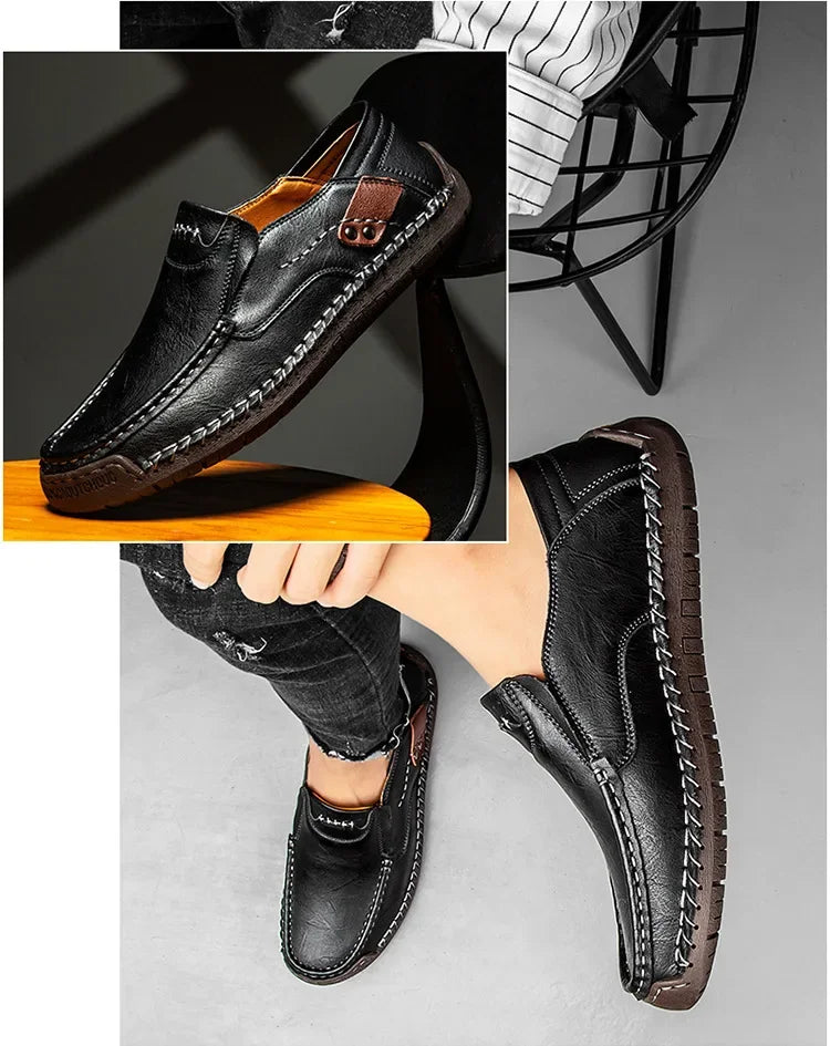 Italian Leather Driving Loafers