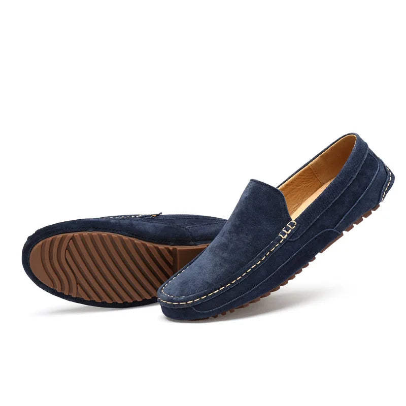 Suede Handmade Driving Loafers