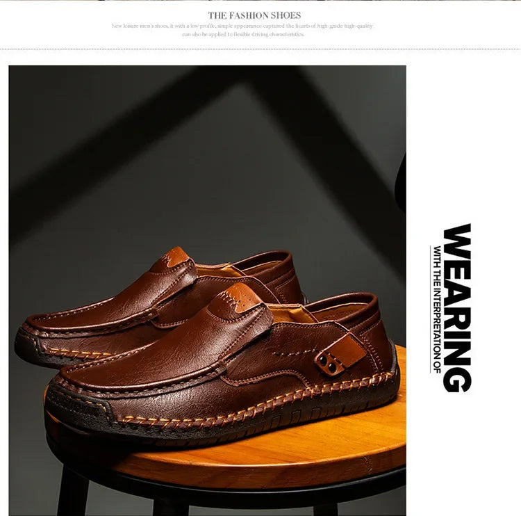 Italian Leather Driving Loafers