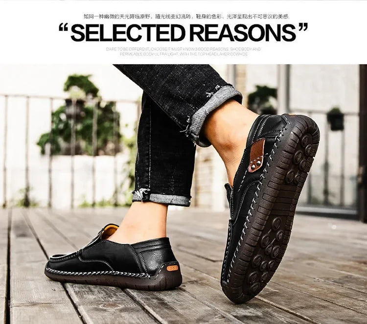 Italian Leather Driving Loafers