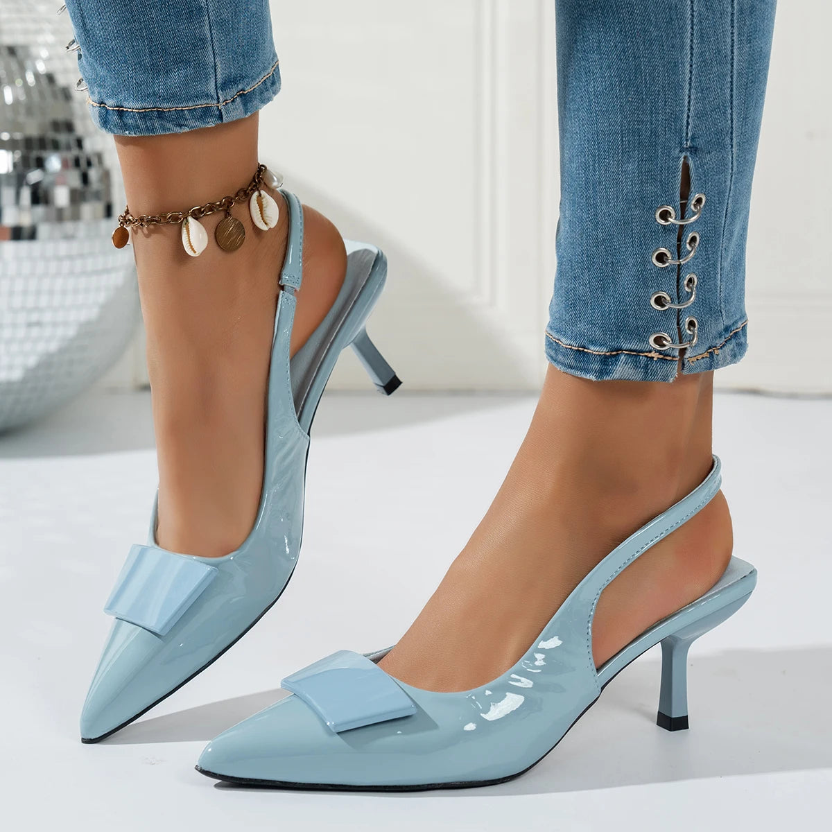 2026 New Style Women's Sandals - Fashion Buckles - Elegant Pointed-Toe High Heels for Summer - Formal Wear  Open Toe High Heels