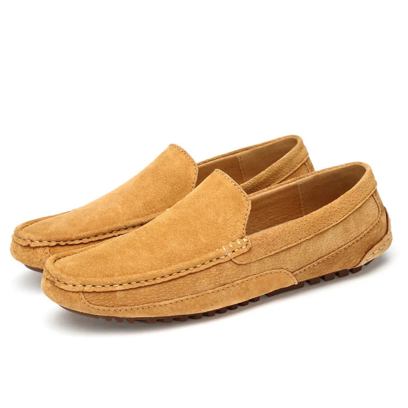 Suede Handmade Driving Loafers